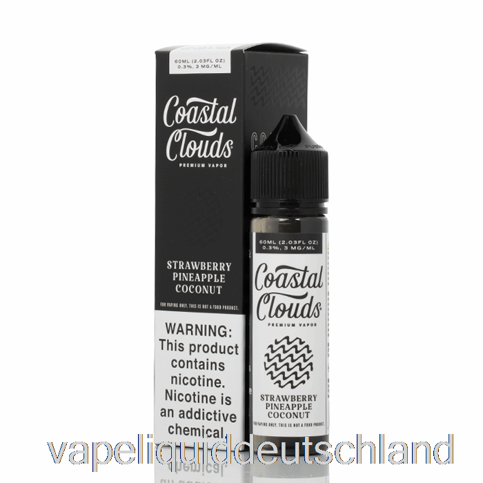 Erdbeer-Ananas-Kokosnuss - Coastal Clouds Co. - 60 Ml 0 Mg Vape-Flüssigkeit